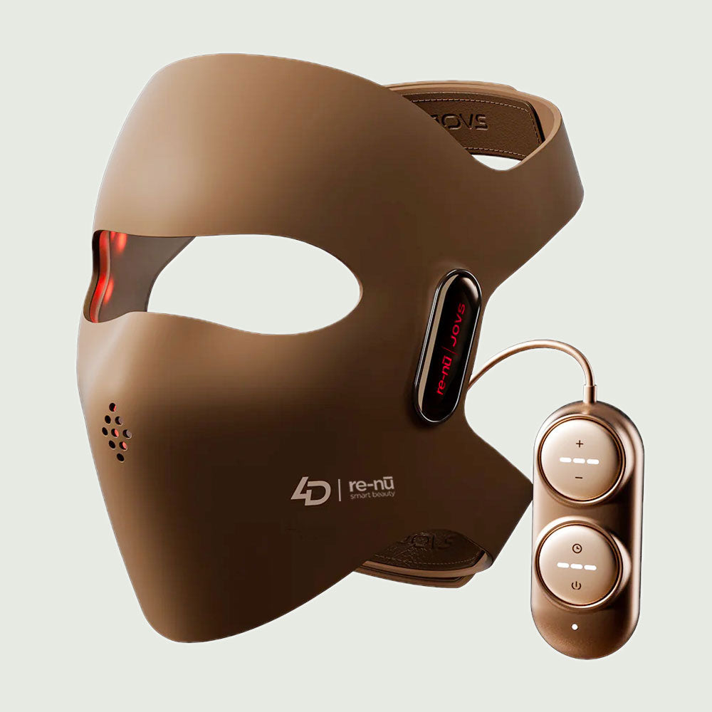The world's first 4D Laser Light Therapy Mask with control device, a re-nū and JOVS co-branded product.