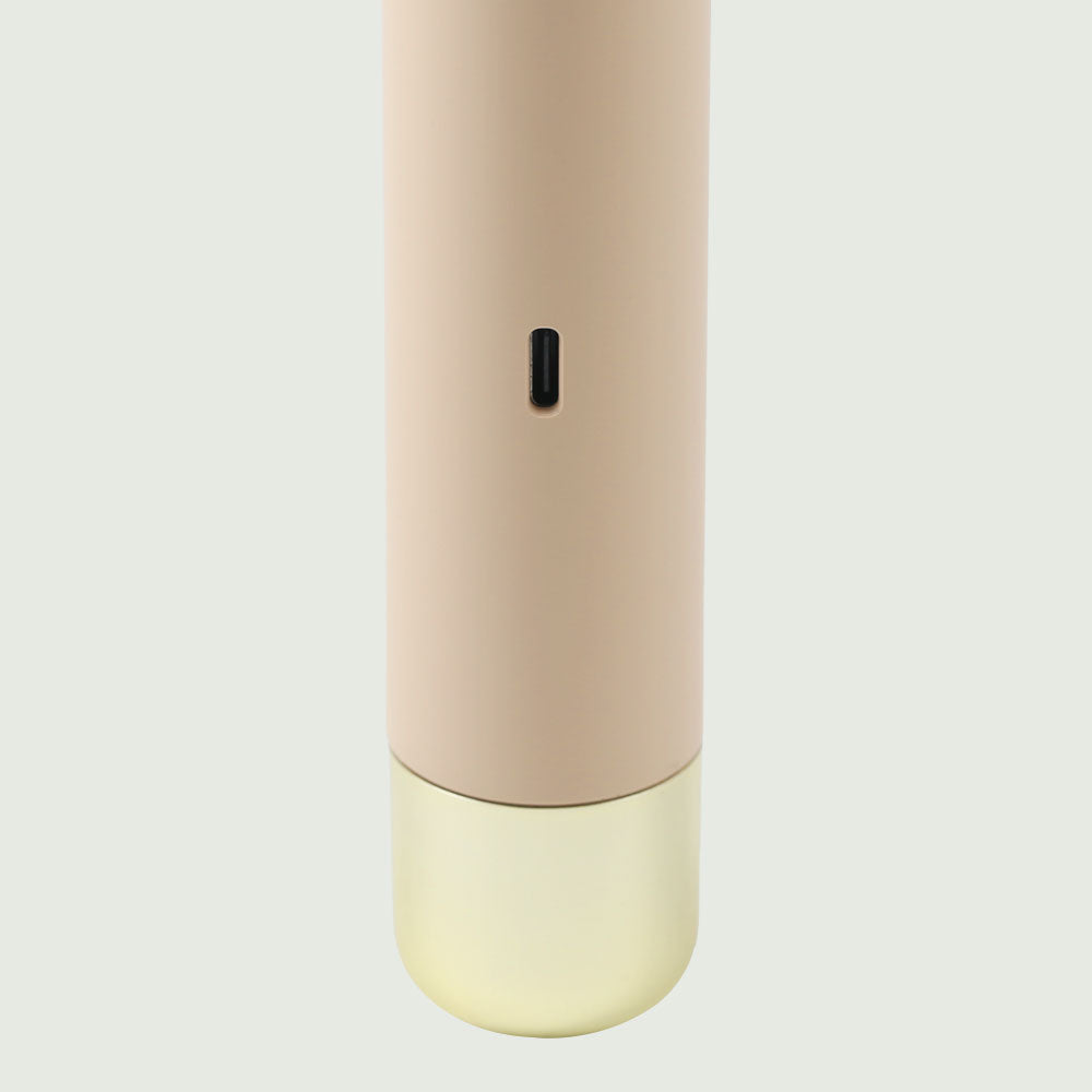 Close-up View of the Double-Headed Personal Grooming Trimmer, showing it's easy to use USB-C charging port.