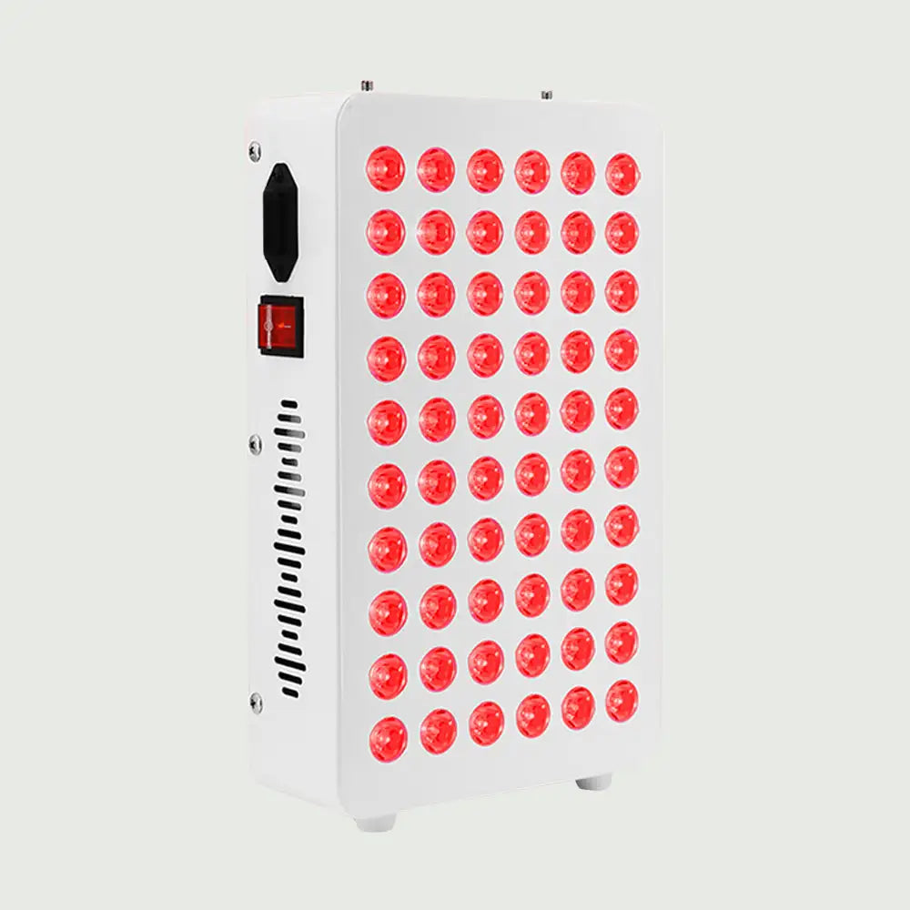 LED Red Light Therapy Panel Pro showing full panel structure and dual-wavelength bulb layout