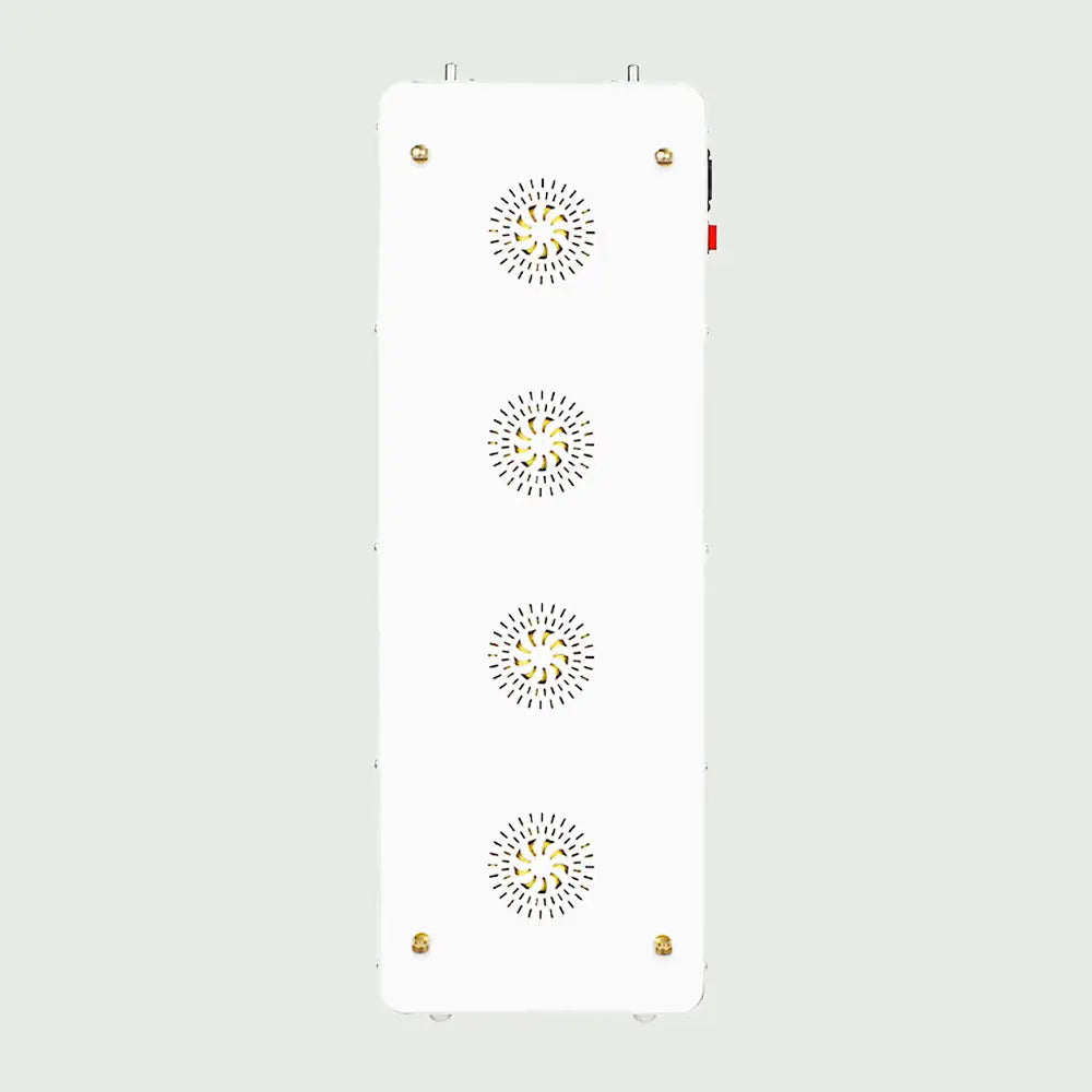 Back view of LED Red Light Therapy Panel Pro highlighting ventilation design, ports, and ergonomic structure