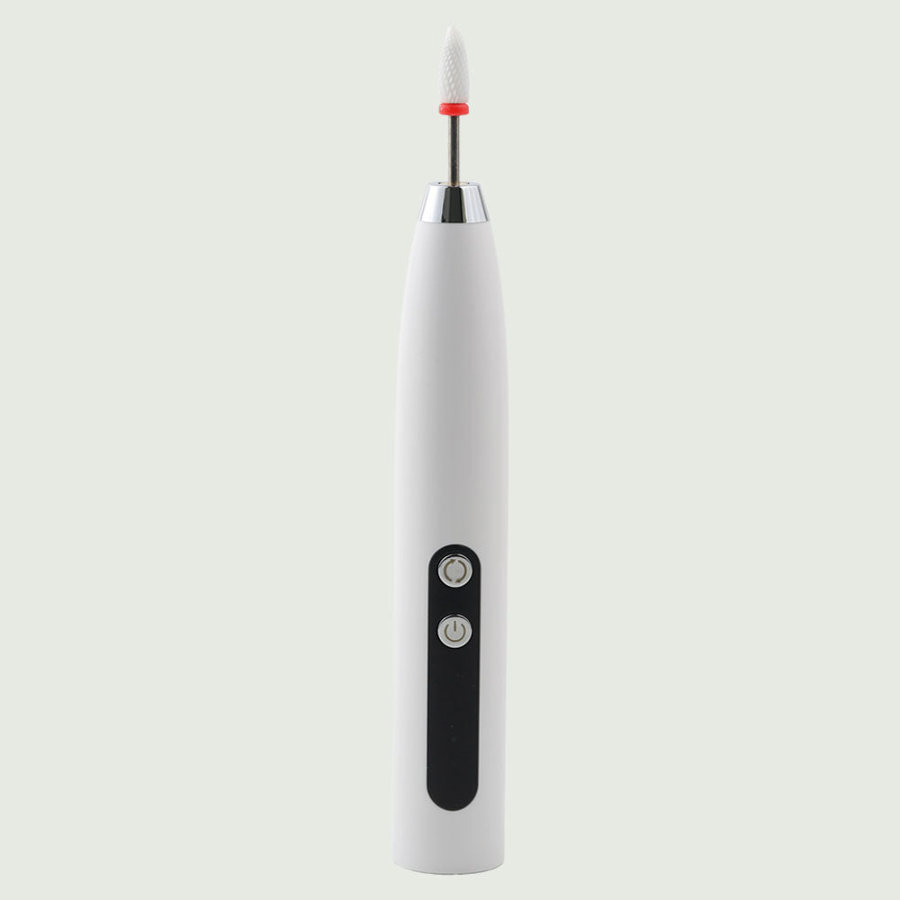 Dual Motion Electric Nail Drill from re-nū Smart Beauty, featuring a sleek, ergonomic design with adjustable speed settings for precise and efficient nail care.