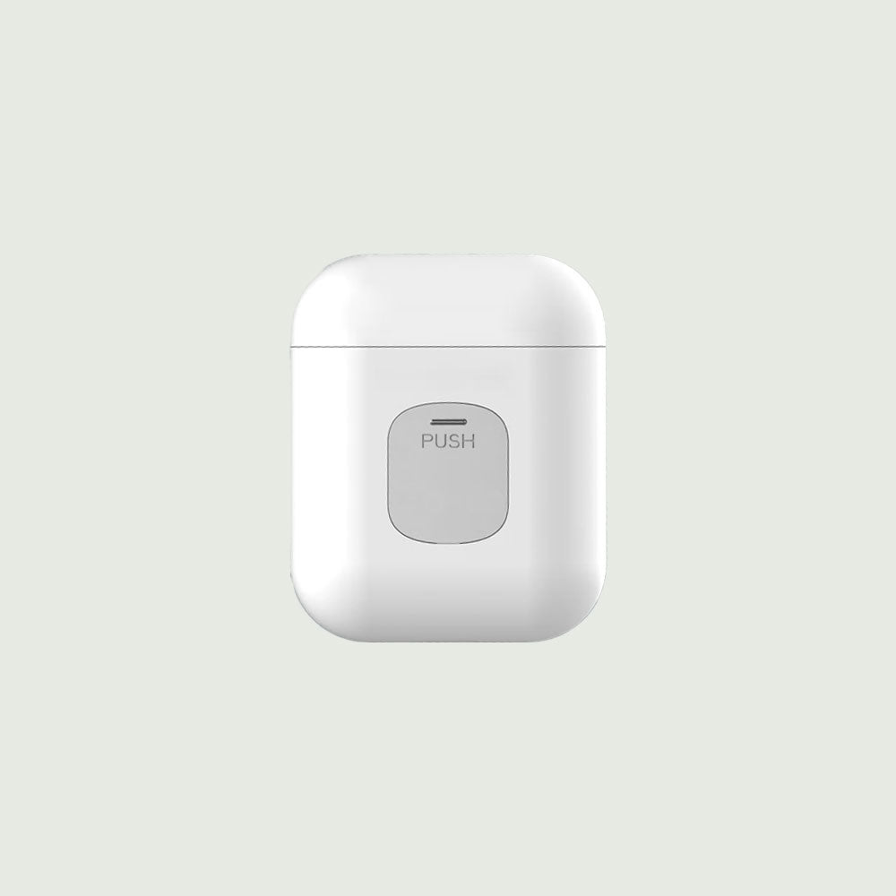 Back view of Electric Mini Nail Clipper with visible charging port and compact storage case