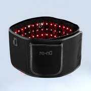 A flashlight emitting a red light, designed for use in Mask LED Light Therapy applications.