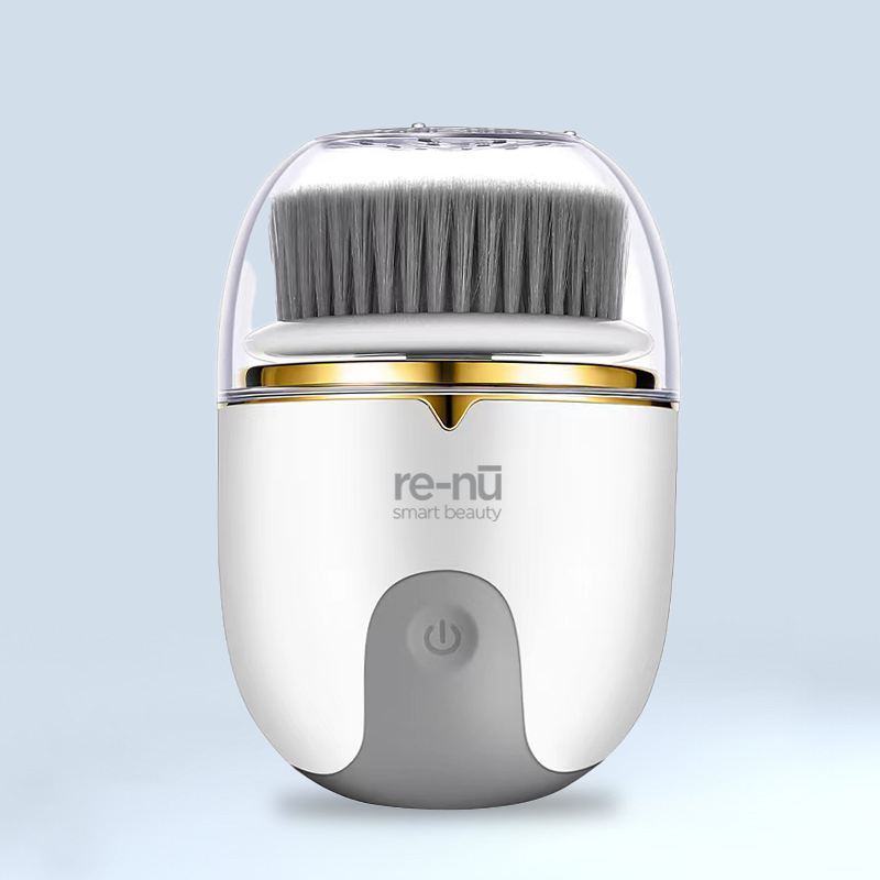 Reni electric shaver with integrated mask LED light therapy for enhanced skincare and grooming experience.