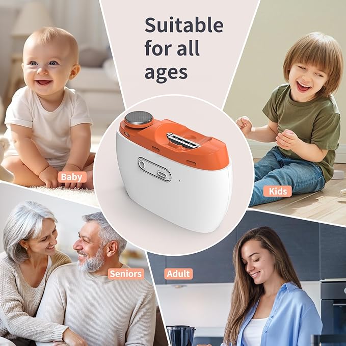 A family enjoying time together, featuring both children and adults, with a focus on Mask LED Light Therapy.