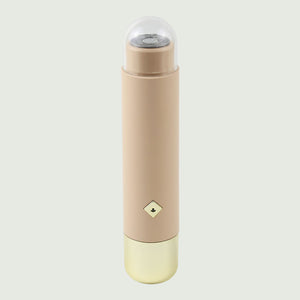 Front image of the Double-Headed Personal Grooming Trimmer, highlighting it's sleek design and hypoallergenic floating shaving head.