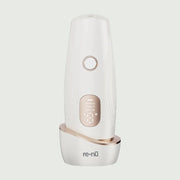 Front view of IPL Hair Removal Device with Ice Cooling Tech ,  Pain-Free Hair Removal at Home showing sleek ergonomic design