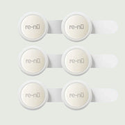 Set of six re-nu GlowUp Acne LED Patches, featuring the easy-to-use adhesive application tabs.