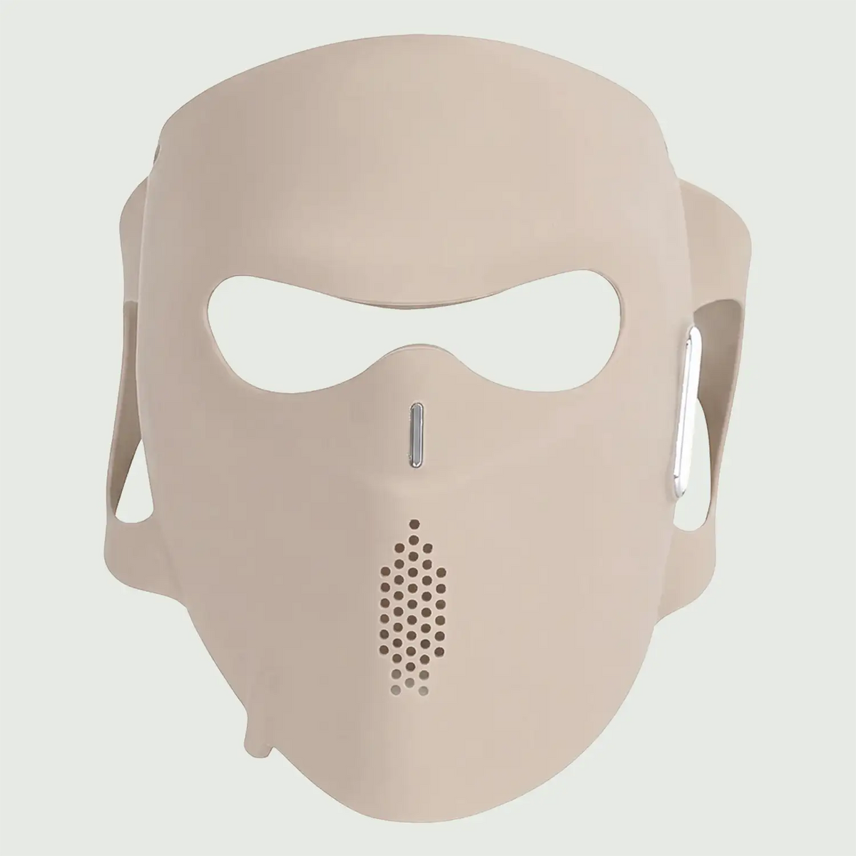 Front view of the re-nū Silicone LED Face & Neck Mask showing flexible design and full coverage.