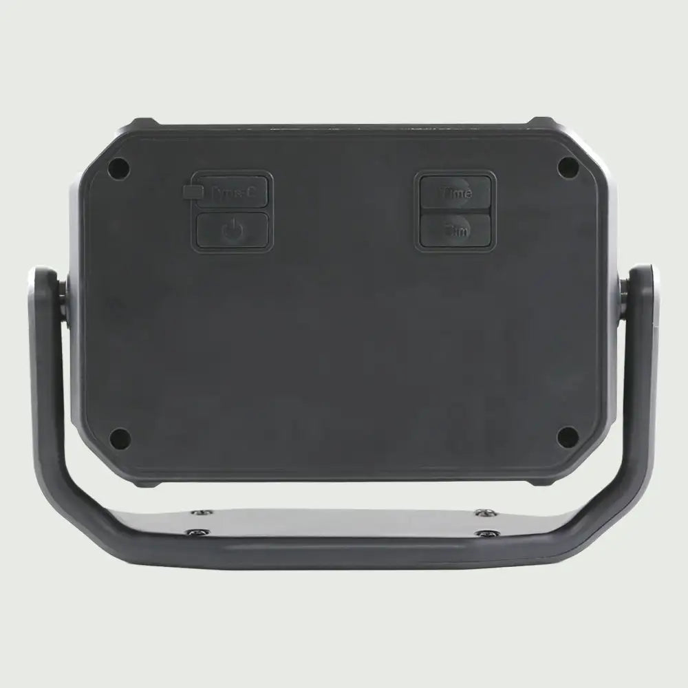 Back view of the UltraCompact LED Red Light Therapy Panel, highlighting the stand, cooling vents, and power port.